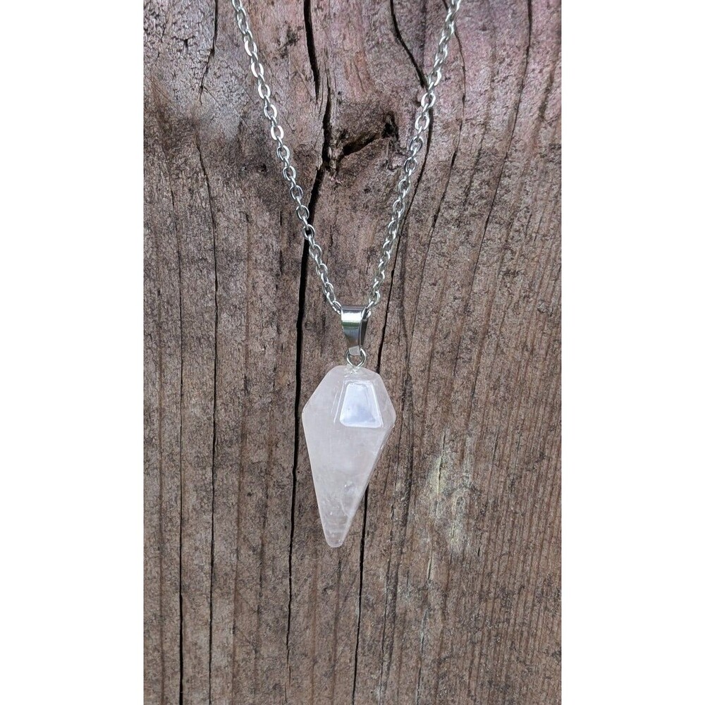 Rose Quartz Pendant Necklace